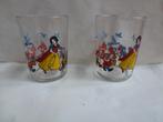 2 x glas Sneeuwwitje en de 7 dwergen Disney, Verzamelen, Ophalen of Verzenden, Sneeuwwitje of Doornroosje, Zo goed als nieuw, Servies