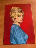 Postkaart met foto filmster Brigitte Bardot -Jaren 60, Verzamelen, Verzenden, Gebruikt, Film, Foto of Kaart