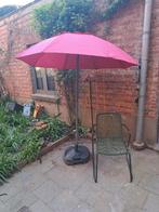Parasol + base, Tuin en Terras, Parasols, Ophalen, Gebruikt