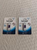 2X USB-Stick - Lexar - 16 GB, Informatique & Logiciels, Clés USB, Enlèvement ou Envoi, Neuf, Lexar, 16 GB