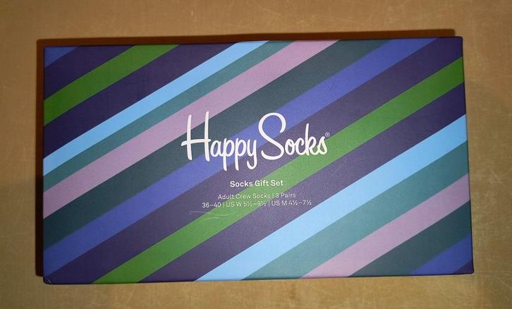 Happy Socks cadeauset (nieuw), Kleding | Heren, Sokken en Kousen, Nieuw, Maat 39 t/m 42, Blauw, Ophalen of Verzenden