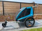 Thule fietskar Coaster XT - 2 kindjes, Vélos & Vélomoteurs, Accessoires vélo | Remorques, Comme neuf, Pliable, Enlèvement, Remorque pour enfant