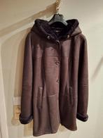Wintermantel omgekeerd lam, Kleding | Dames, Jassen | Winter, Ophalen, Zo goed als nieuw, Maat 42/44 (L), Bruin