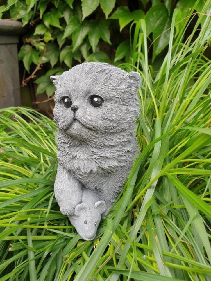 tuinbeel kat , poes cantal , kat en muis, Verzamelen, Dierenverzamelingen, Nieuw, Ophalen of Verzenden