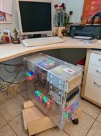 vend PC ( tour ) transparente, Informatique & Logiciels, Enlèvement, Utilisé, Moins de 4 GB