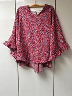 Rode blouse met bloemenprint van Shein - Maat S, Kleding | Dames, Blouses en Tunieken, Ophalen of Verzenden, Zo goed als nieuw