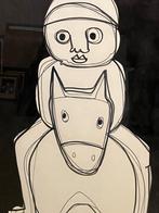 Œuvre abstraite de Marita Vervaet, Enlèvement