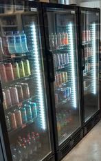 3 volledig zwarte LED 2025 drankkoelkasten onder garantie, Ophalen, Zonder vriesvak, 60 cm of meer, 160 cm of meer