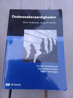Onderzoeksvaardigheden voor onderwijs zorg en welzijn, Boeken, Studieboeken en Cursussen, Ophalen of Verzenden, Gelezen, Hogeschool