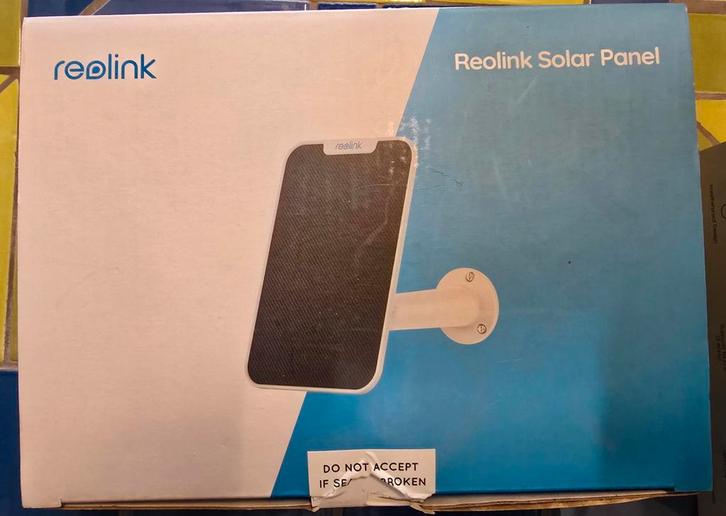 Reolink Zonnepaneel  Wit - USB- C, Audio, Tv en Foto, Videobewaking, Zo goed als nieuw, Buitencamera, Ophalen of Verzenden