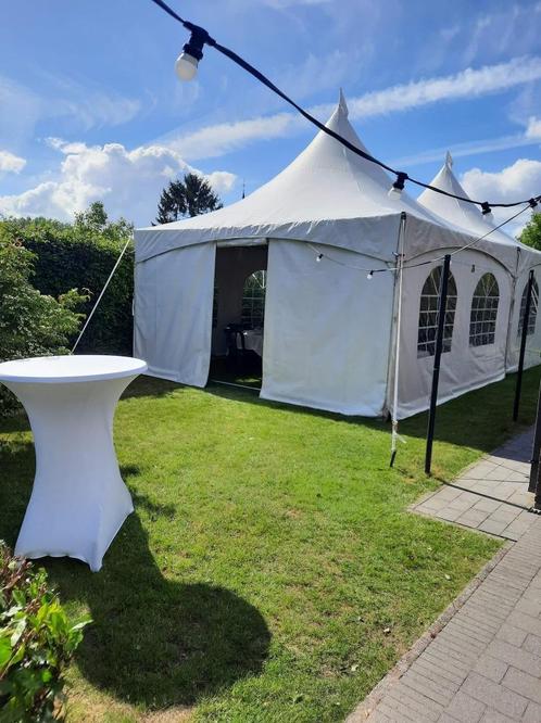 Pagodetenten te huur, Tuin en Terras, Partytenten, Zo goed als nieuw, Pagodetent, 2 meter of meer, 5 tot 8 meter, 4 tot 6 meter