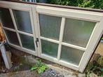 Houten ramen, Doe-het-zelf en Bouw, Glas en Ramen, Ophalen, Gevelraam of Ruit, Dubbelglas