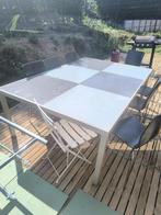 table d'extérieure, Ophalen, Gebruikt, Rechthoekig, Aluminium