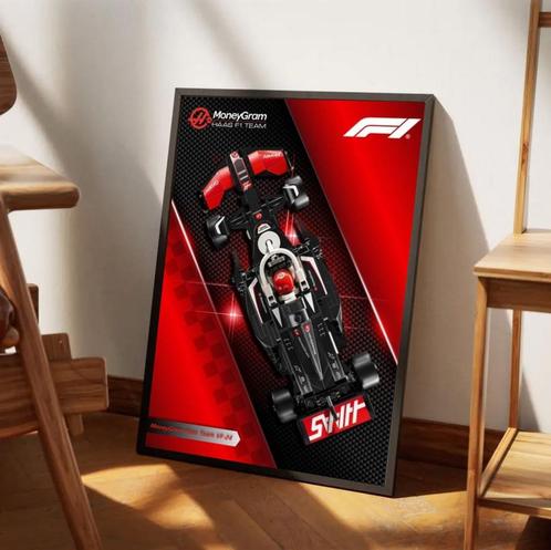 Lego Speed Champions F1 digitale poster - MonayGram Haas, Kinderen en Baby's, Speelgoed | Duplo en Lego, Zo goed als nieuw, Lego