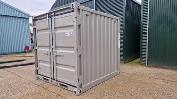 Opslagcontainer, container 6ft, 8ft RAL7030