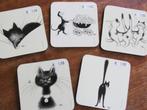Sous-verres pour verres ou mugs avec chat, Enlèvement ou Envoi, Neuf, Verre ou Tasse