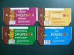 chocolade Jacques chocolat omslagen emballages 1980  x 4, Ophalen of Verzenden, Gebruikt