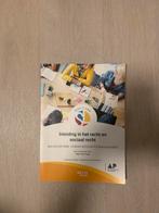 Studieboek ‘Inleiding in het recht en sociaal recht’, Boeken, Ophalen, Zo goed als nieuw, Hogeschool