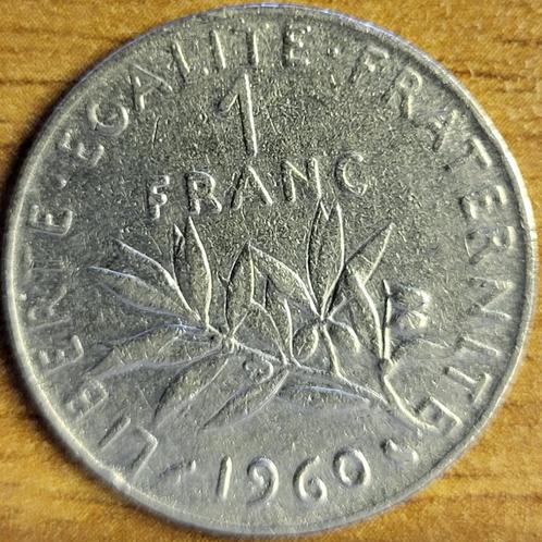 FRANCE 1 franc 1960 F. 226/4 petit 0 KM#925.1 SUP, Timbres & Monnaies, Monnaies | Europe | Monnaies non-euro, Monnaie en vrac
