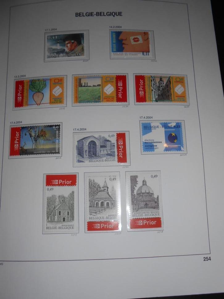 Postzegels België 2004 (alles op Davo bladen, incl. boekjes), Postzegels en Munten, Postzegels | Europa | België, Postfris, Orginele gom