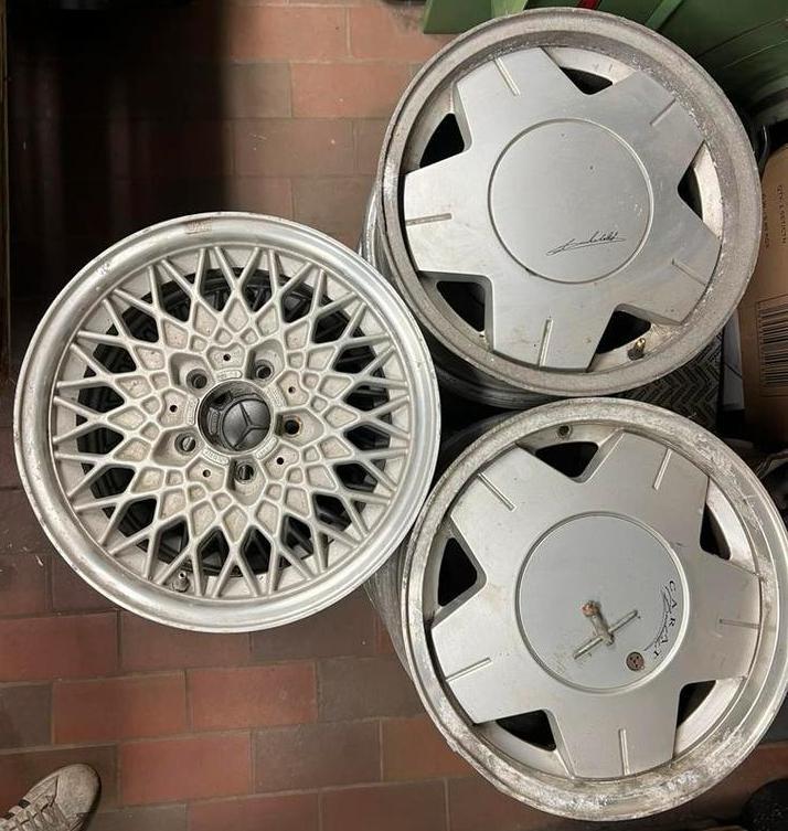 3 sets 15x7: BBS & Carat by Duchatelet velgen, Auto-onderdelen, Banden en Velgen, Velg(en), Ophalen