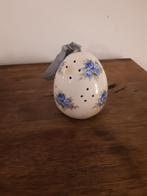 Vintage witte keramische eivormige potpourri, Antiek en Kunst, Ophalen of Verzenden