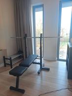 Verstelbare en plooibare bench press, Sport en Fitness, Ophalen, Krachtstation, Zo goed als nieuw, Metaal