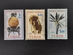 Timor 1961 - inheemse kunst - olifanten, Ophalen of Verzenden, Gestempeld