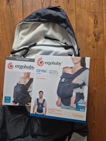 Ergobaby Omni Breeze draagzak + 2 regenbeschermers voor de w beschikbaar voor biedingen