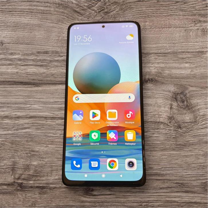 Redmi note 10 pro 128 GB zwart met beschermglas, Telecommunicatie, Mobiele telefoons | Apple iPhone, Zo goed als nieuw, 128 GB