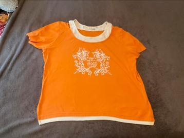 Oranje t shirt, merk Yessica, maat XL