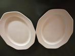 2 Antieke Boch schotels zalm roos, Antiek en Kunst, Ophalen