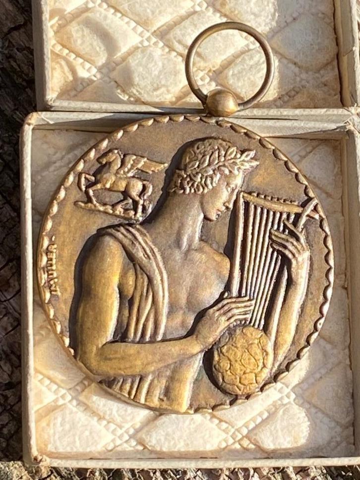 MULLER bronzen medaille, Postzegels en Munten, Penningen en Medailles, Brons, Ophalen of Verzenden