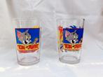 6 verres vintage Tom et Jerry avec étiquette de production., Collections, Comme neuf, Enlèvement ou Envoi