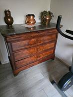 Mooi vintage halkast met marmeren bovenblad, Ophalen, Zo goed als nieuw