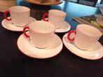 4 jolis sacs avec soucoupes, Service complet, Enlèvement ou Envoi, Poterie, Comme neuf