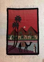 Wollen geweven kleed Egypte piramide dhow kameel 134/93, Maison et Meubles, Envoi