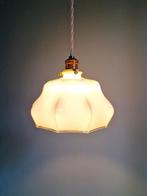 Art Deco hanglamp in geschulpte roze opaline, 1920-30, Ophalen of Verzenden