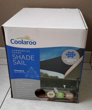 Schaduwdoek COOLAROO 6,5x6,5x6,5m ( NIEUW ) beschikbaar voor biedingen