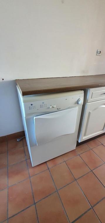Wasdroger Droogkast Whirlpool, Electroménager, Sèche-linge, Évacuation d'air, 4 à 6 kg, Chargeur frontal, Enlèvement