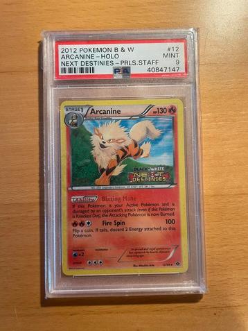 Arcanine next destinies staff and pre release promo psa 9
