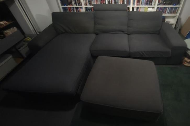 Ikea Kivik hoekzetel met chaise longue, Huis en Inrichting, Zetels | Zetels en Chaises Longues, Gebruikt, Driepersoons, 250 tot 300 cm