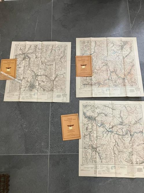 Amtliche Topographische Karte, officiële topografische kaart, Verzamelen, Militaria | Tweede Wereldoorlog, Ophalen of Verzenden