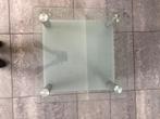 salontafel, Huis en Inrichting, Tafels | Salontafels, Gebruikt, 50 tot 100 cm, Vierkant, Glas
