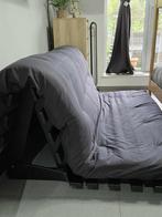Banquette futon avec matela, Huis en Inrichting, Slaapkamer | Slaapbanken, Ophalen, Zo goed als nieuw, Grijs