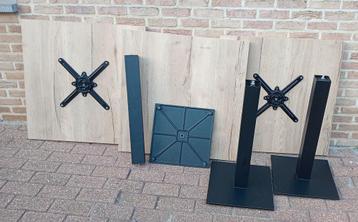 4x Bistrotafel 80x80x75  beschikbaar voor biedingen
