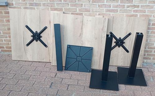 4x Bistrotafel 80x80x75, Huis en Inrichting, Tafelonderdelen, Zo goed als nieuw, Tafelblad, 50 tot 100 cm, 50 tot 100 cm, Vierkant