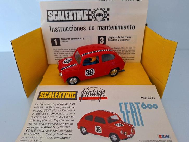 Scalextric Vintage Seat 600 Ref Nr 8333, Kinderen en Baby's, Speelgoed | Racebanen, Nieuw, Racebaan, Elektrisch, Overige merken