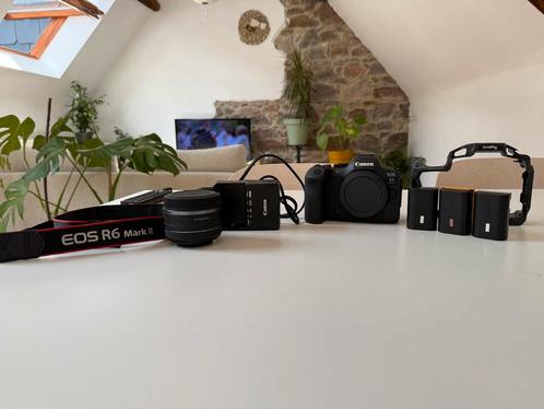 Canon R6 Mark II,acheter en janvier 2025 (Vend le lot ), Audio, Tv en Foto, Videocamera's Digitaal, Zo goed als nieuw, Camera