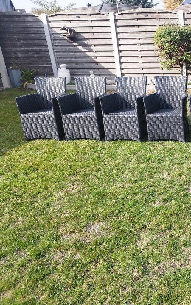 4 tuinstoelen in perfecte staat, Tuin en Terras, Tuintafels, Ophalen